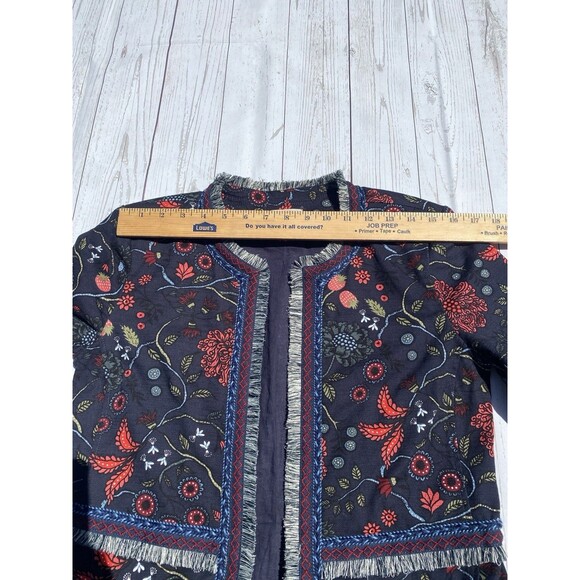 Loft Primavera Floral Embroidered Boho Jacket Women's 2 - Picture 5 of 8